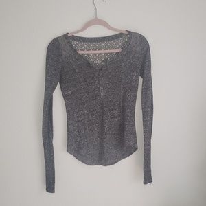 Grey long sleeved shirt